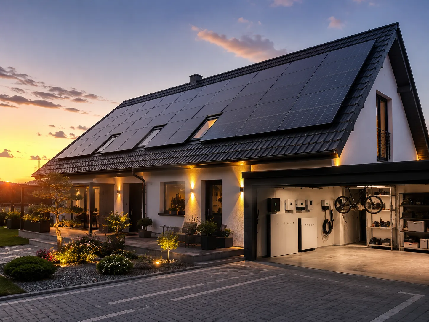 Realizacja Wrocław — 14,2 kWp · 20 kWh